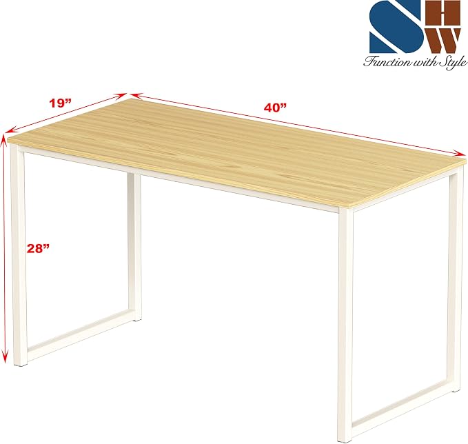 SHW Mission 40-Inch Home Office Computer Desk - Image 3