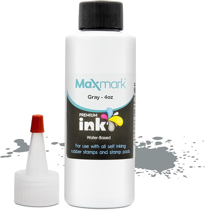 MaxMark Premium Refill Ink for self Inking Stamps and Stamp Pads by Maxmark