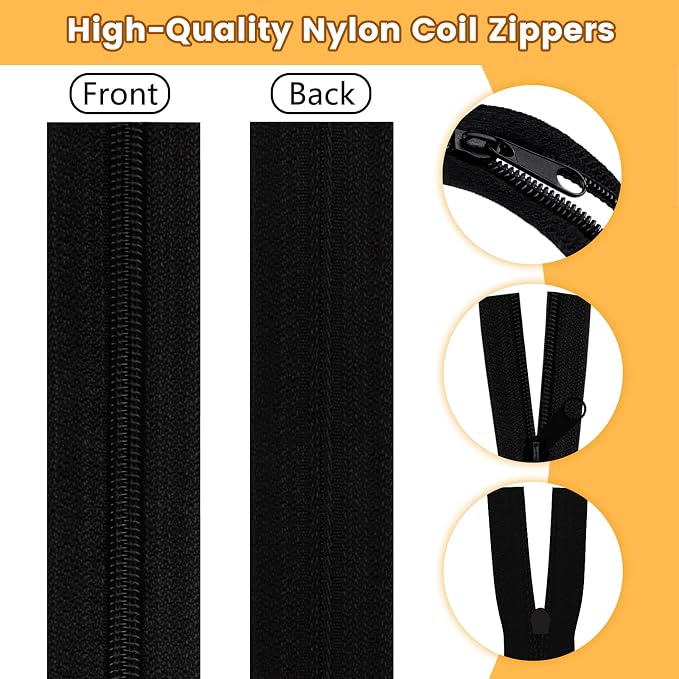 DOITEM 5# Zippers 12 m Nylon Endless Zip Set - Image 3