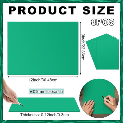 Yeaqee 8 Pcs Linoleum Block Rubber Carving Block Soft Linocut Blocks Large - Image 2