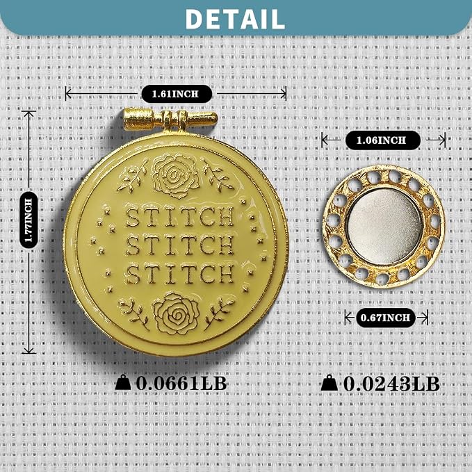 Magnetic Needle Minder Magnet Embroidery Accessories and Supplies Embroidery - Image 2