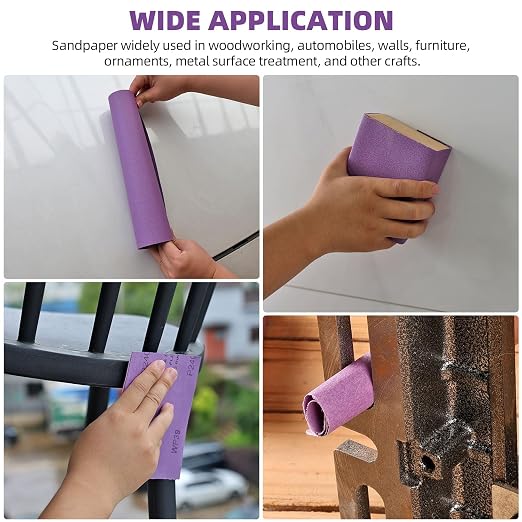 Sandpaper 80 Grit 20 PCS, Wet Dry Sanding Sheets 9 x 11 Inch, Automotive Sanding - Image 6