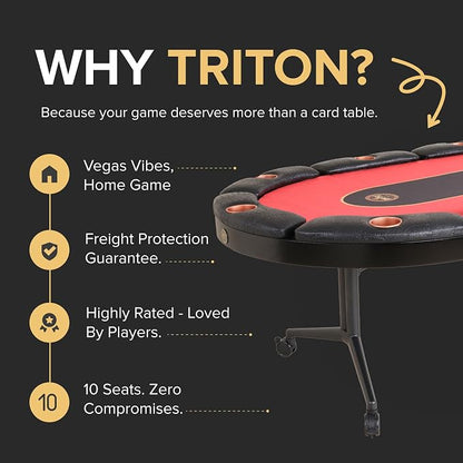 Triton Premium Poker Table for 10 Players - Image 7