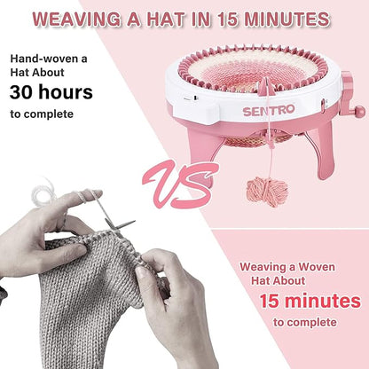 SENTRO Knitting Machine 48 Needles, Smart Knitting Crochet Machine, Double - Image 3