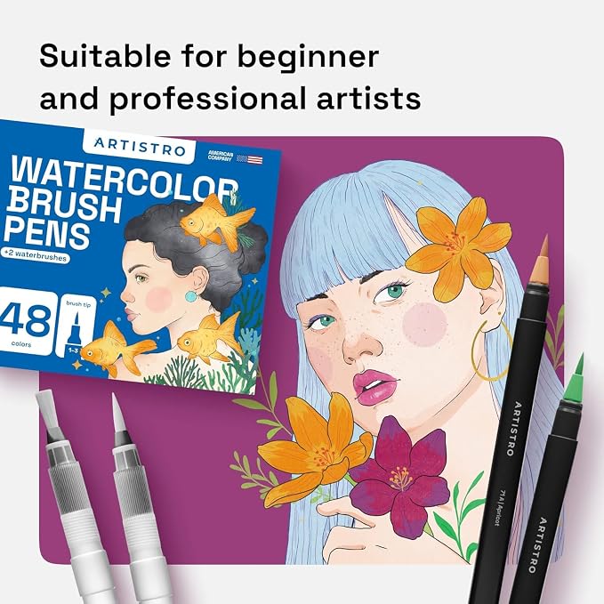 ARTISTRO 48 Watercolor Markers - Image 7
