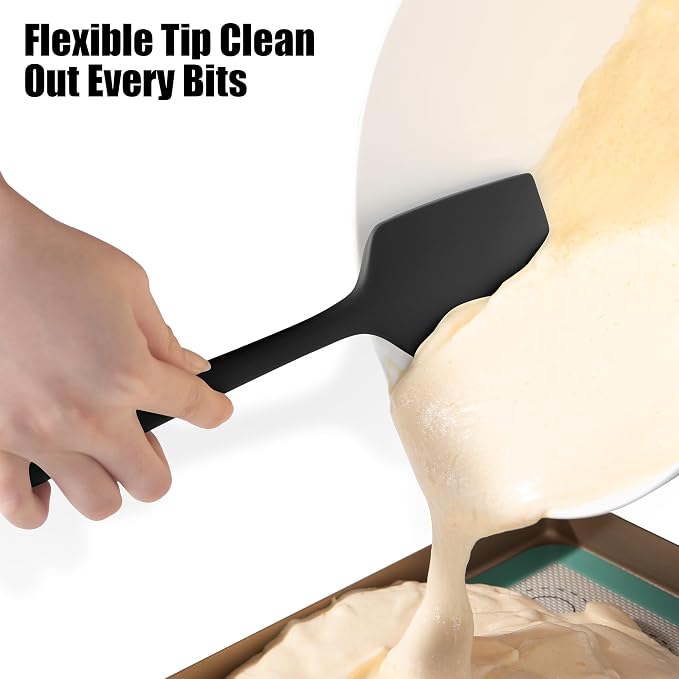 600°F Heat Resistant Silicone Spatula, Doosu High Temp Flexible Kitchen Rubber - Image 6