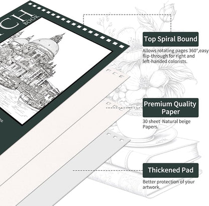 OSIMIG 10 Pack Sketch Books - Image 3