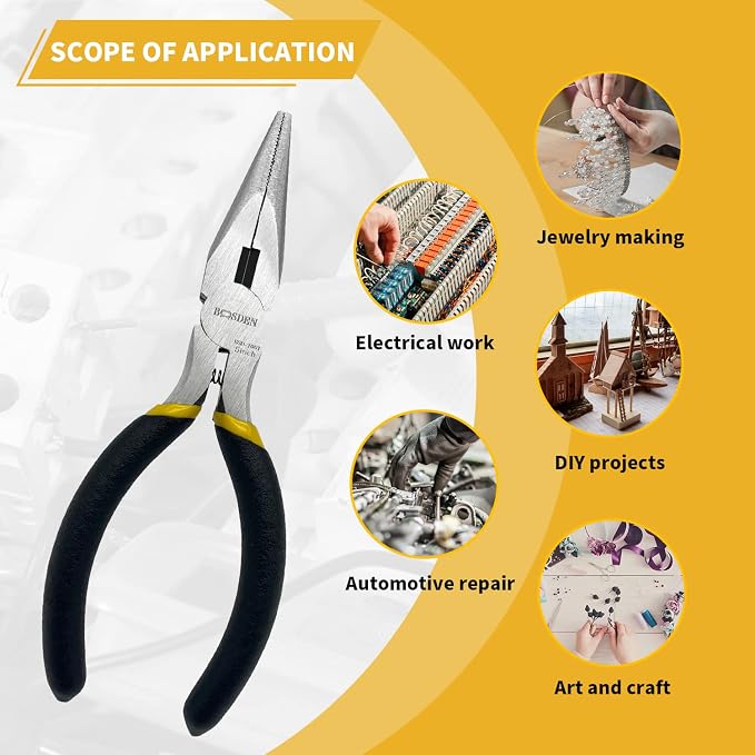 BOOSDEN 5" Needle Nose Pliers, Jewelry Making, Electronics Repair - Image 4