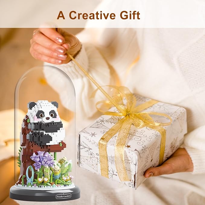 Panda Flower Building Set for Adult Party Favors for Kids Animal Building - Image 6