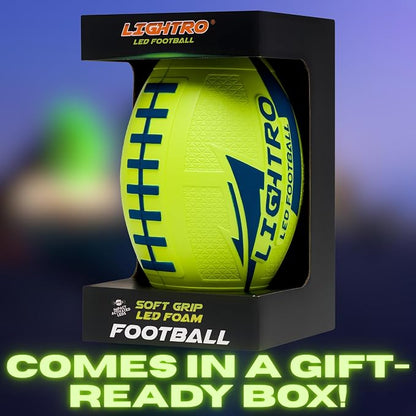LIGHTRO - Soft Foam Glow in The Dark Football - 8" Youth Size - Super Bright - Image 8