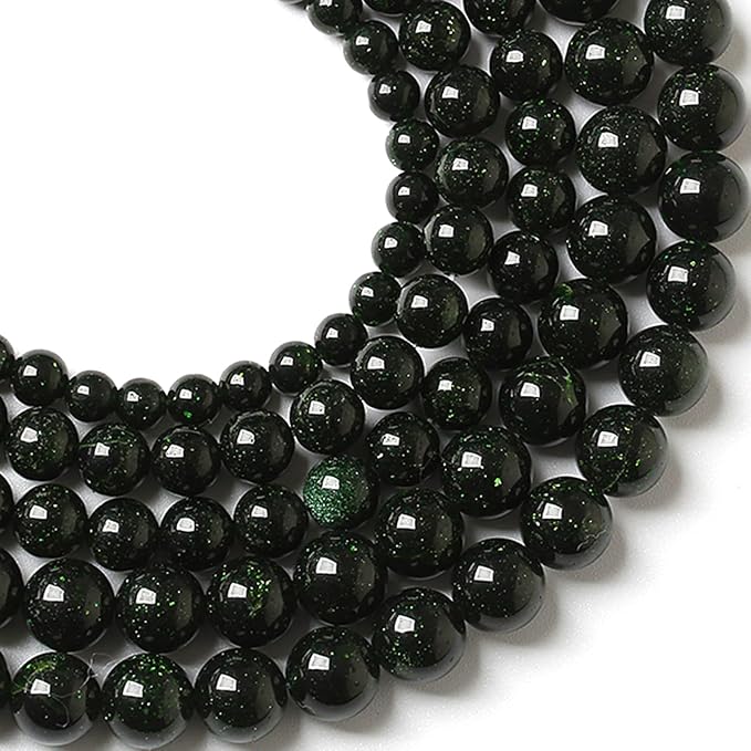 12MM 32pcs Natural Green Sandstone Energy Healing Beads Round Loose Beads - Image 3