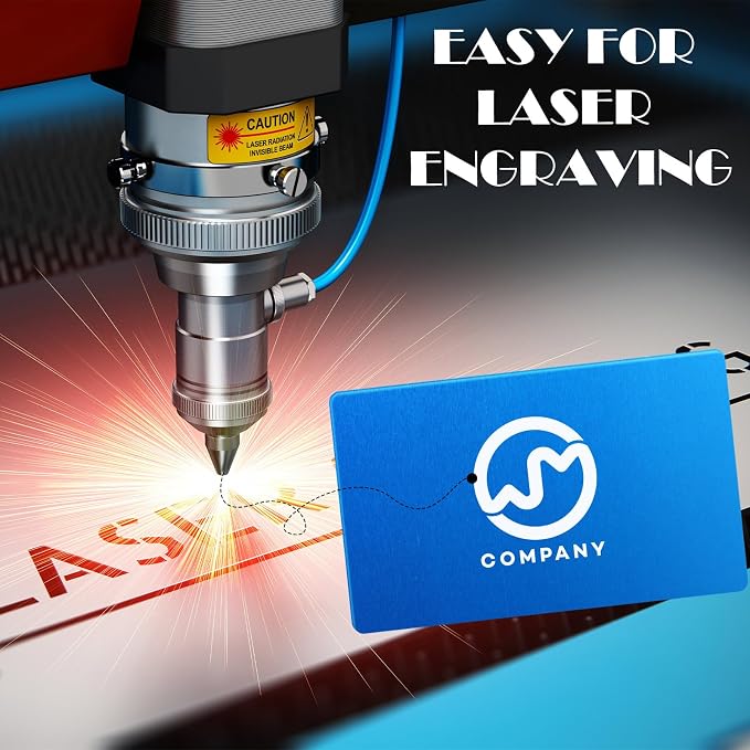 weparmeety 100 Pcs Metal Engraving Blanks Colorful Aluminum Sheet Laser - Image 4