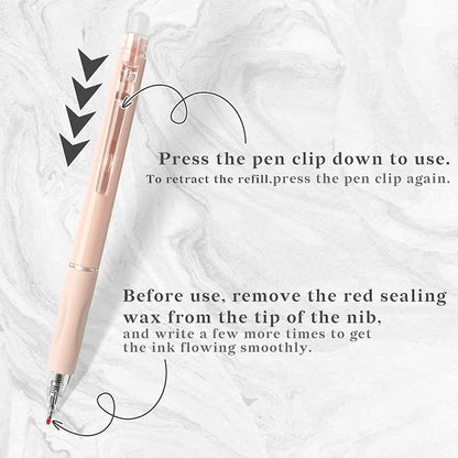 Temiary 10 Pcs Retractable Erasable Gel Pens, Fine Point 0.5 mm, Make Mistakes - Image 4