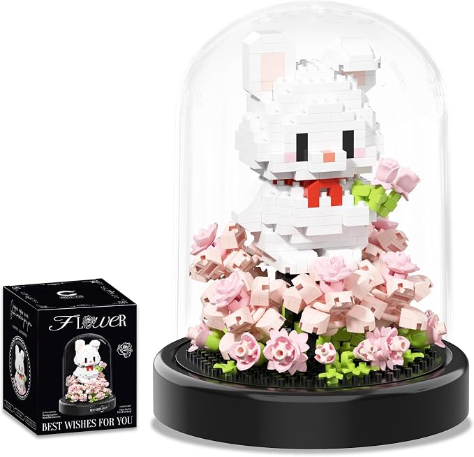 Artificial Flower Animal Toy Building Set by Unknown