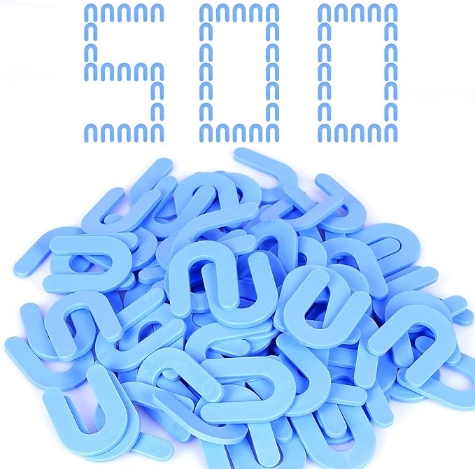 Horseshoe Shim Tile Spacers 1/16 Inch Tile Spacers U Shape Plastic Shims by Jauyas