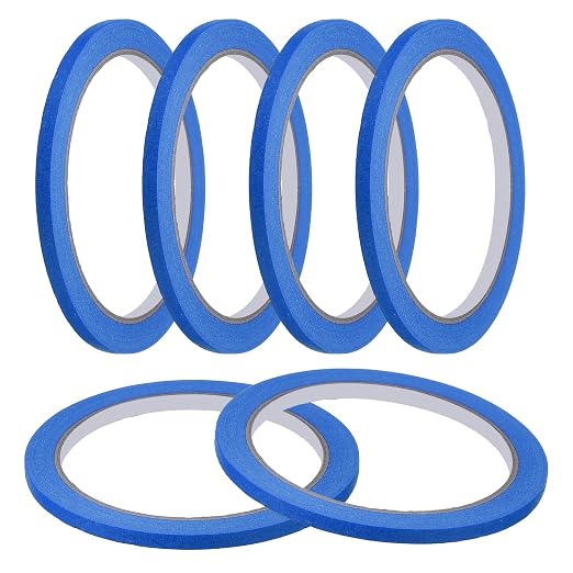MECCANIXITY Masking Tape 0.2 Inch x 21 Yard Painter's Tape Blue Paint Tapes by MECCANIXITY