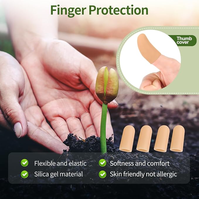 Gel Finger Cots, Silicone Finger Protectors, Finger Sleeves Tip Protectors - Image 4