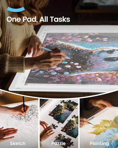 ARTDOT A1 Large LED Light Pad for Diamond Painting AC Powered Light Board Kit - Image 5
