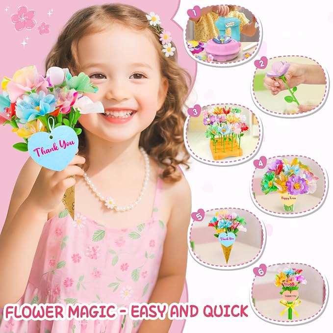 Wwzzey Fabric Flower Bouquets Toys - Image 2