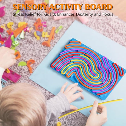 Sensory Fidget Toys for Kids Toddler Boys, Sensory Activity Board for Stress - Image 3