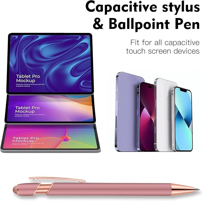 12 PCS 2 in 1 Stylus Ballpoint Pen - Image 4