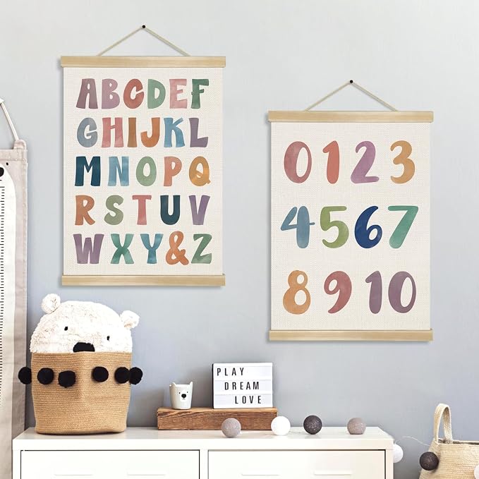 2-Pack Alphabet and Number Posters - Image 2