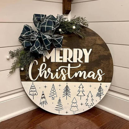 Christmas Stencils for Painting on Wood 12" Christmas Doormat Stencils Holiday - Image 3