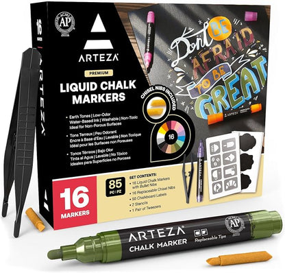 ARTEZA Pastel Liquid Chalk Markers, Water Based Pens by ARTEZA