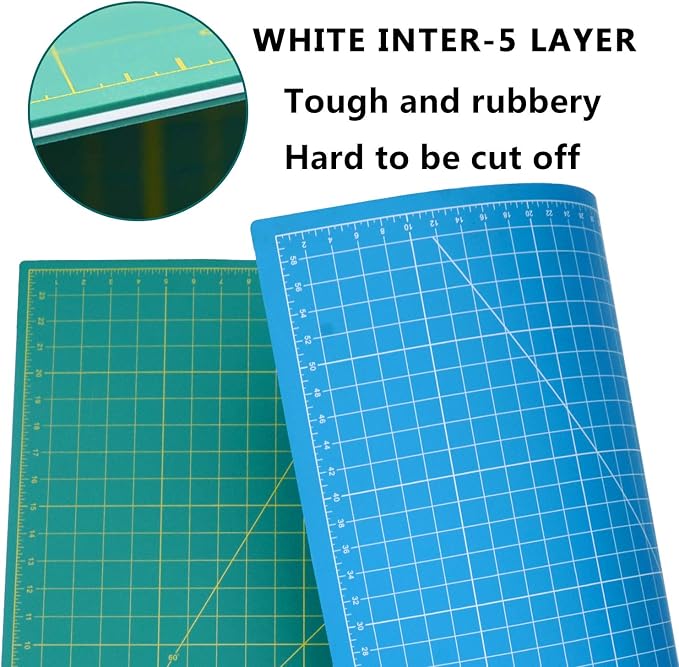 WORKLION 24" x 36" Large Self Healing PVC Cutting Mat, Double Sided, Gridded - Image 4