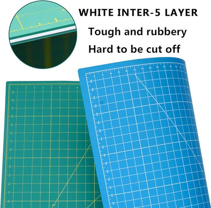 WORKLION 24" x 36" Large Self Healing PVC Cutting Mat, Double Sided, Gridded - Image 4