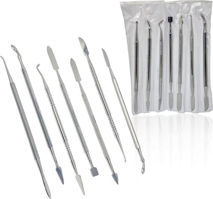 CYNAMED Stainless Steel Spatula Wax & Clay Sculpting Tool Carver Set - Image 2