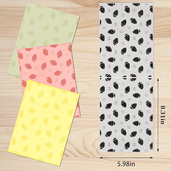3D Textured Embossing Folders for Card Making, Strawberry Plastic Embossing - Image 2