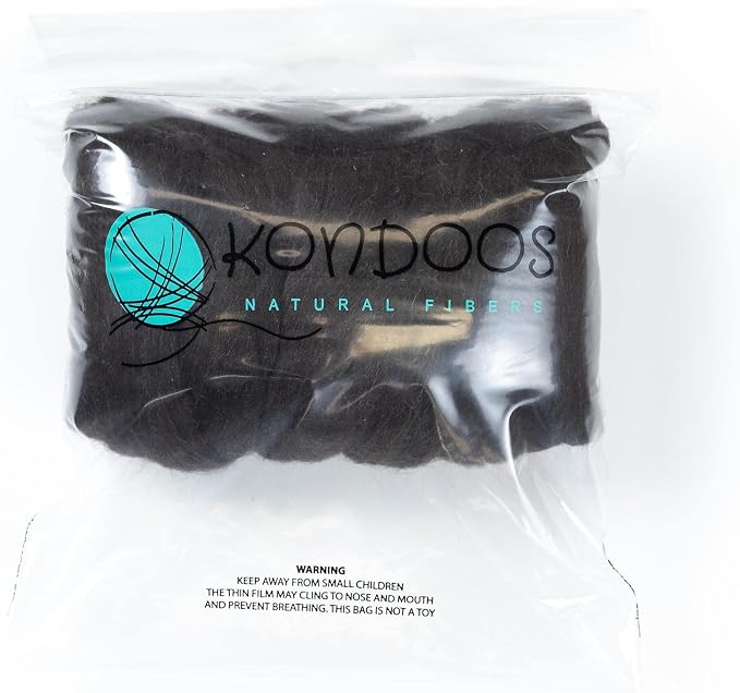 Kondoos Natural Wool roving, 8 OZ. Best - Image 6