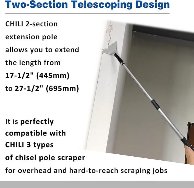 CHILI Extension Pole with 2-Section, 1.46 to 2.29 ft, Telescoping Pole with - Image 4