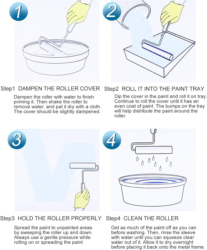 ETERNA Paint Roller Kit, 9 Pieces Paint Supplies - Image 7