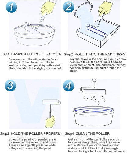 ETERNA Paint Roller Kit, 9 Pieces Paint Supplies - Image 7