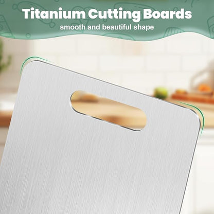 Titanium Cutting Board Set of 3, Premium Non-Slip, Food-Grade, Knife-Friendly - Image 7
