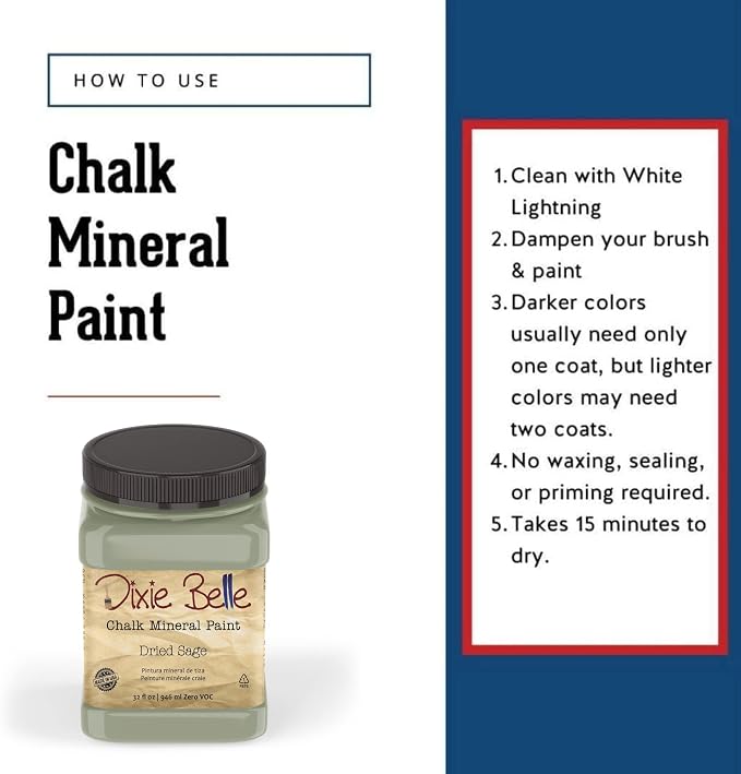 Dixie Belle Paint Company Chalk Finish Furniture Paint - Image 3