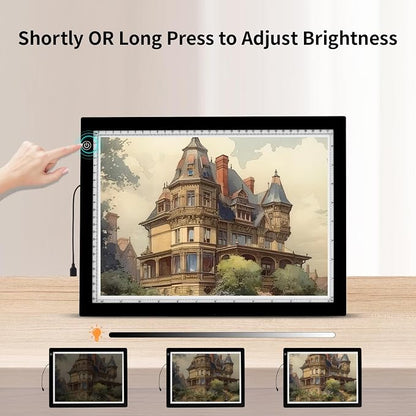 A4 LED Light Box for Tracing, elice Artist Drawing Lightbox Light Table Light - Image 4