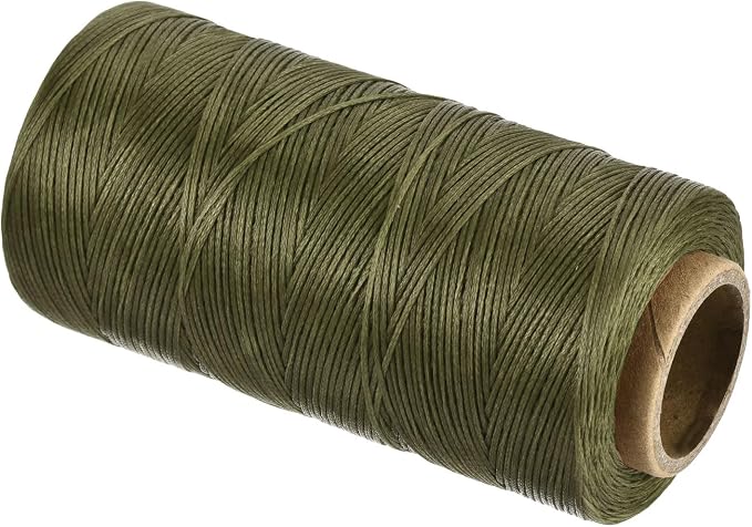 MECCANIXITY Waxed Thread, 284 Yard 0.8mm 150D Flat Wax Thread Polyester Waxed by MECCANIXITY