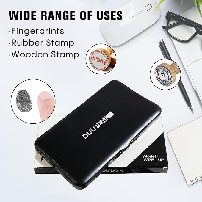 Large Ink Pad for Stamps, 6.14"×3.38" Stamp Pad, Ink Pad for Office, - Image 3