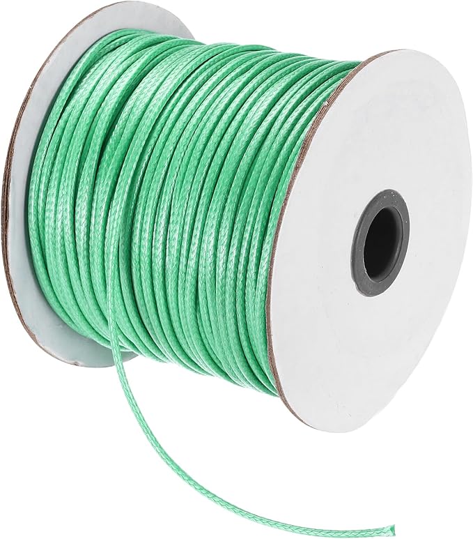 MECCANIXITY Waxed Cord 2.5mm Waxed Polyester Cord 87 Yard Wax String by MECCANIXITY