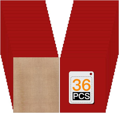 HTVRONT Red Heat Transfer Vinyl Bundle: 36 Pack 12" x 10" Iron on Vinyl by HTVRONT