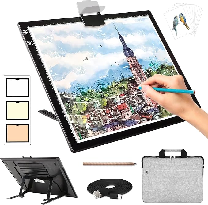 Rechargeable A3 Light Pad for Diamond Painting by Zocelight