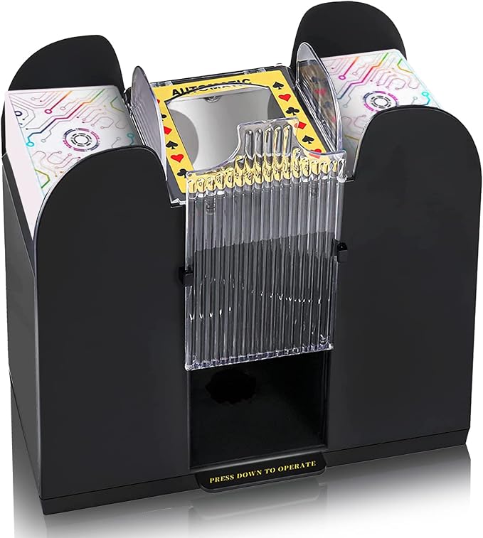 Nileole 6 Decks Automatic Card Shuffler, Battery-Operated by NILEOLE