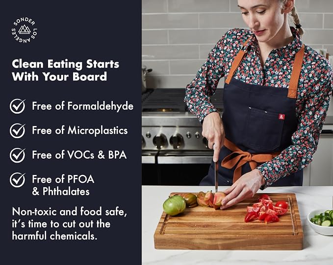 Sonder Los Angeles, Thick Sustainable Acacia Wood Cutting Board - Image 3
