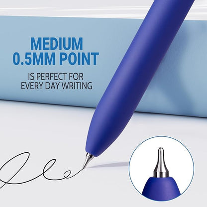 inkipen- 8 Pack Pens, Gel pens Black Ink, Fine Point, Quick-Drying Smooth - Image 3