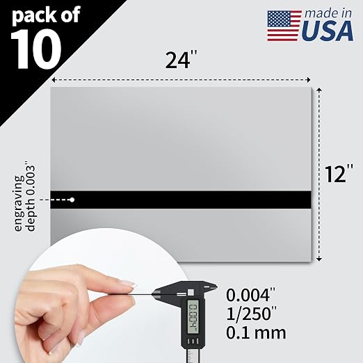 Trotec TroLase Lights | 24"x12"x1/250" | Adhesive-Backed Flexible Laser - Image 2