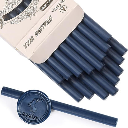 Navy Blue Mini Glue Gun Sealing Wax Stick by TELOSMA