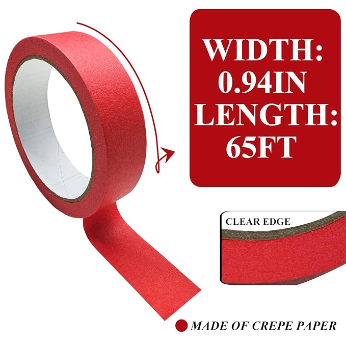 Colored Painters Tape, Premium Masking Master Tape, Removes Easily, Colorful - Image 2